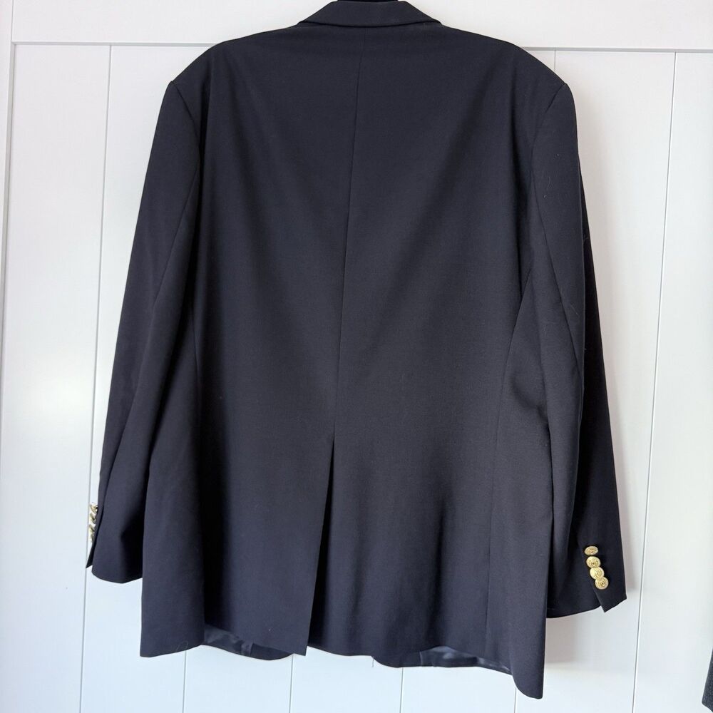 Vintage Polo University Club by Ralph Lauren Navy Blue Blazer 44R Made in Canada - Picture 2 of 16